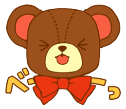 A bear and blue bird sticker #545827