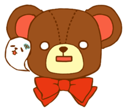 A bear and blue bird sticker #545833