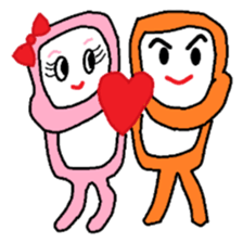 Square monkey sticker #547979