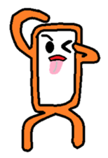 Square monkey sticker #547980