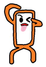 Square monkey sticker #547980