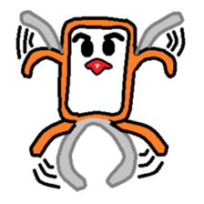 Square monkey sticker #547987