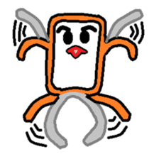 Square monkey sticker #547987