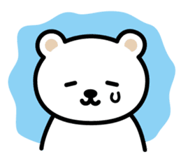 Polar bear daily sticker sticker #548679