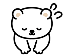 Polar bear daily sticker sticker #548680