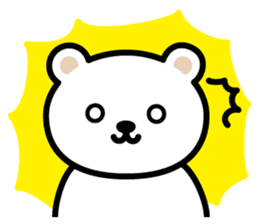 Polar bear daily sticker sticker #548688