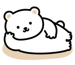 Polar bear daily sticker sticker #548705