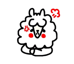 Alpaca of drooping eyes(Reaction series) sticker #549155