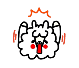 Alpaca of drooping eyes(Reaction series) sticker #549156