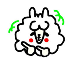 Alpaca of drooping eyes(Reaction series) sticker #549158