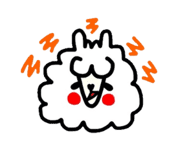 Alpaca of drooping eyes(Reaction series) sticker #549160