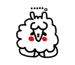 Alpaca of drooping eyes(Reaction series) sticker #549161