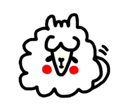 Alpaca of drooping eyes(Reaction series) sticker #549163