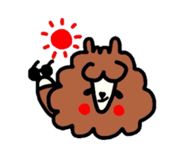 Alpaca of drooping eyes(Reaction series) sticker #549164