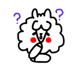 Alpaca of drooping eyes(Reaction series) sticker #549165