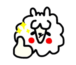 Alpaca of drooping eyes(Reaction series) sticker #549167