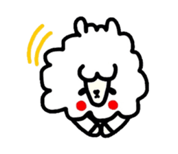 Alpaca of drooping eyes(Reaction series) sticker #549169