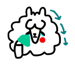Alpaca of drooping eyes(Reaction series) sticker #549171