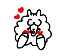 Alpaca of drooping eyes(Reaction series) sticker #549172