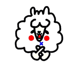 Alpaca of drooping eyes(Reaction series) sticker #549175
