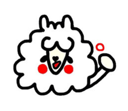 Alpaca of drooping eyes(Reaction series) sticker #549176