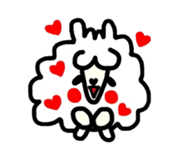 Alpaca of drooping eyes(Reaction series) sticker #549177