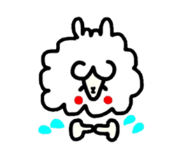 Alpaca of drooping eyes(Reaction series) sticker #549178