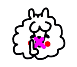 Alpaca of drooping eyes(Reaction series) sticker #549179