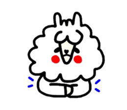 Alpaca of drooping eyes(Reaction series) sticker #549180