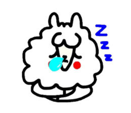 Alpaca of drooping eyes(Reaction series) sticker #549181