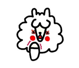 Alpaca of drooping eyes(Reaction series) sticker #549184