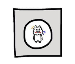 Alpaca of drooping eyes(Reaction series) sticker #549189