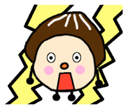 Fairy of the Japanese mushroom shiitake. sticker #549617