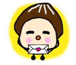 Fairy of the Japanese mushroom shiitake. sticker #549631