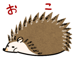 Hedgehog Charactor Stamp sticker #550057