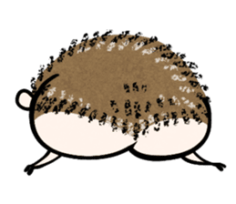 Hedgehog Charactor Stamp sticker #550058