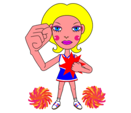 Ms. Yoshiko Series (cheerleader) sticker #550357