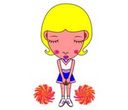 Ms. Yoshiko Series (cheerleader) sticker #550368