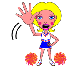 Ms. Yoshiko Series (cheerleader) sticker #550373