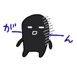 White-Man & Hakoiri-Cat sticker #550766