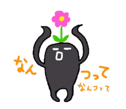 White-Man & Hakoiri-Cat sticker #550775