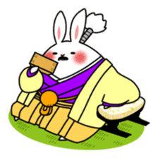 Miniature garden rabbit sticker #551078