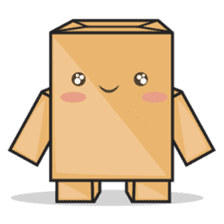 Torro, the cardboard box robot sticker #551274