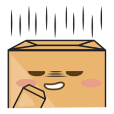 Torro, the cardboard box robot sticker #551275