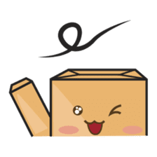 Torro, the cardboard box robot sticker #551278