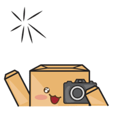 Torro, the cardboard box robot sticker #551284