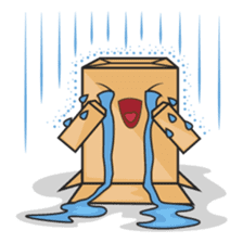 Torro, the cardboard box robot sticker #551286