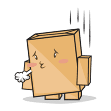 Torro, the cardboard box robot sticker #551287