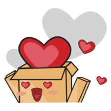 Torro, the cardboard box robot sticker #551289