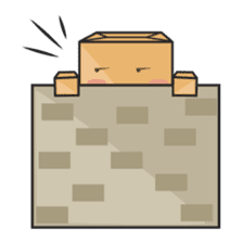 Torro, the cardboard box robot sticker #551290